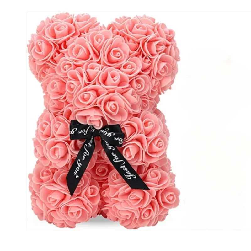 2024 New Artificial Flower Eternal Rose Teddy Bear for Mom Mother'S Day Birthday Valentine'S Day Anniversary Gifts & Decorations