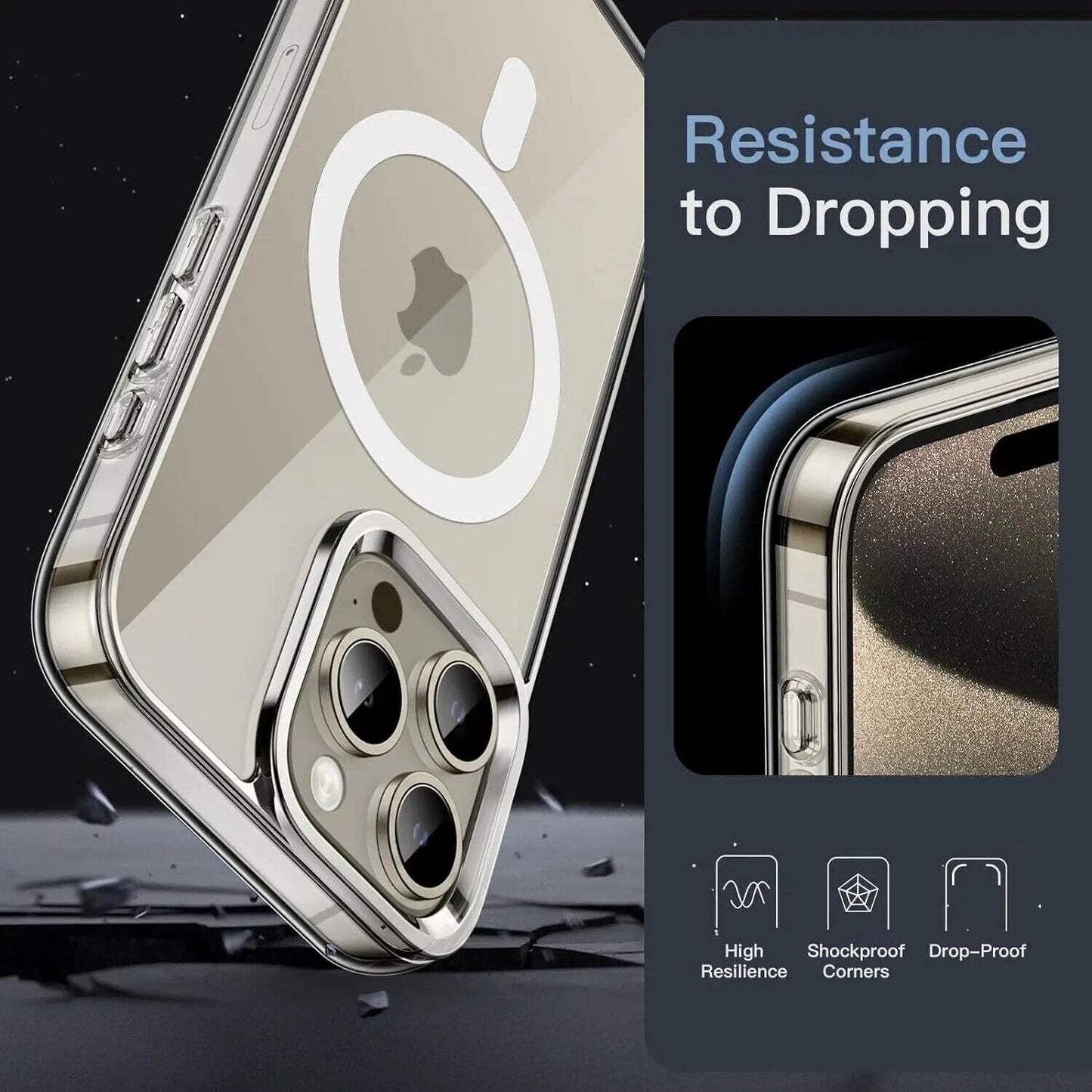 For Iphone 16 Pro Max 15 14 13 12 11 X Magsafe Magnetic Wireless Charging Case